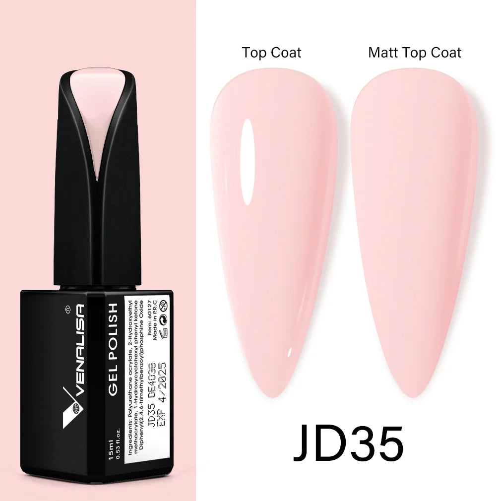 Venalisa 15ml Nail Prep Dehydrator Fast Dry Acid-Free Primer Bond Natural for Builder Jelly Gel Nail Gel Polish Color GelVarnish JD35
