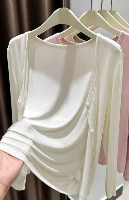 Plus Size Ice Silk Sun Protection Open Cardigan Thin Outerwear Women's Clothing for Chubby mm Short Outerwear Capelet Lace Trim