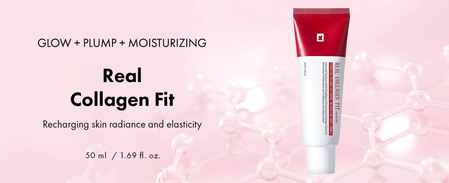 Real Collagen Fit, Collagen Wrapping Mask, Collagen 670,000ppm, Peel Off Facial Mask for elasticity, Hydrating, Glow, Glass Skin