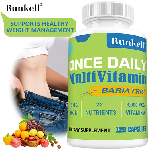 Vitamin Supplement, Once Daily Weight Loss Multivitamin, Multimineral with Iron 45 mg, Supports Weight Management, 120 Capsules