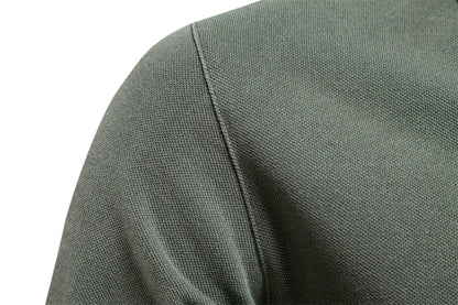 2025 Men's Slim Fit Cotton Polo Shirt - Stylish Lapel Design for Casual & Business Golf Wear