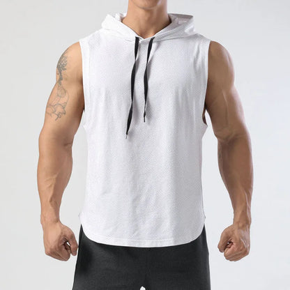 Solid Color 2023 Brand New Men's Tank Tops Vest Sleeveless Tees For Male Hooded Man Vests Tops Hip Hop Men Tank Top T shirt Badiee Stylez