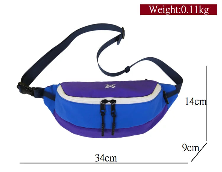 Casual Waterproof Chest Bags Large Capacity Crossbody Bags Korean Fashion Waist Bag Fanny Pack for Women Men's Travel Bag Banana