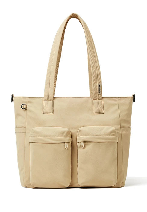 AJI Shoulder Bag For Women 2025 New Fashion Crossbody Bag Wear-Resistant Waterproof Nylon Female Handbags Ladies Messenger Bag Khaki