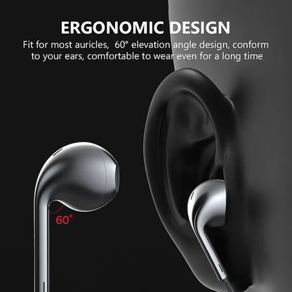 Type C Wired Earphones In Ear Headset Game 3.5mm Wired Headphones with Microphone Bass Stereo Earbuds In-line Control For Phones