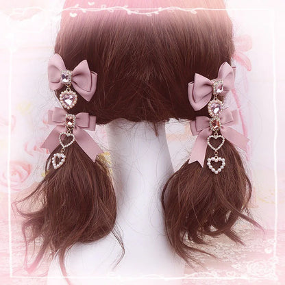 [1 pair] y2k accessories New year's eve decorations trendy hair clips lolita cosplay Hairpin cute accessories Decoration for new