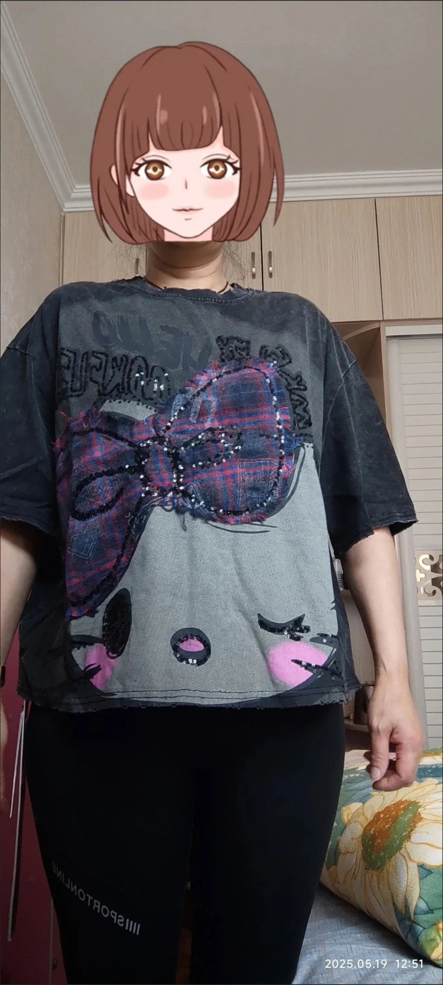 Y2K Hello Kitty Girls Short Sleeve Anime Sanrios Cartoon Cute Summer Sweet Cotton Women T-Shirt Kawaii Casual Loose Trend Tops Badiee Stylez