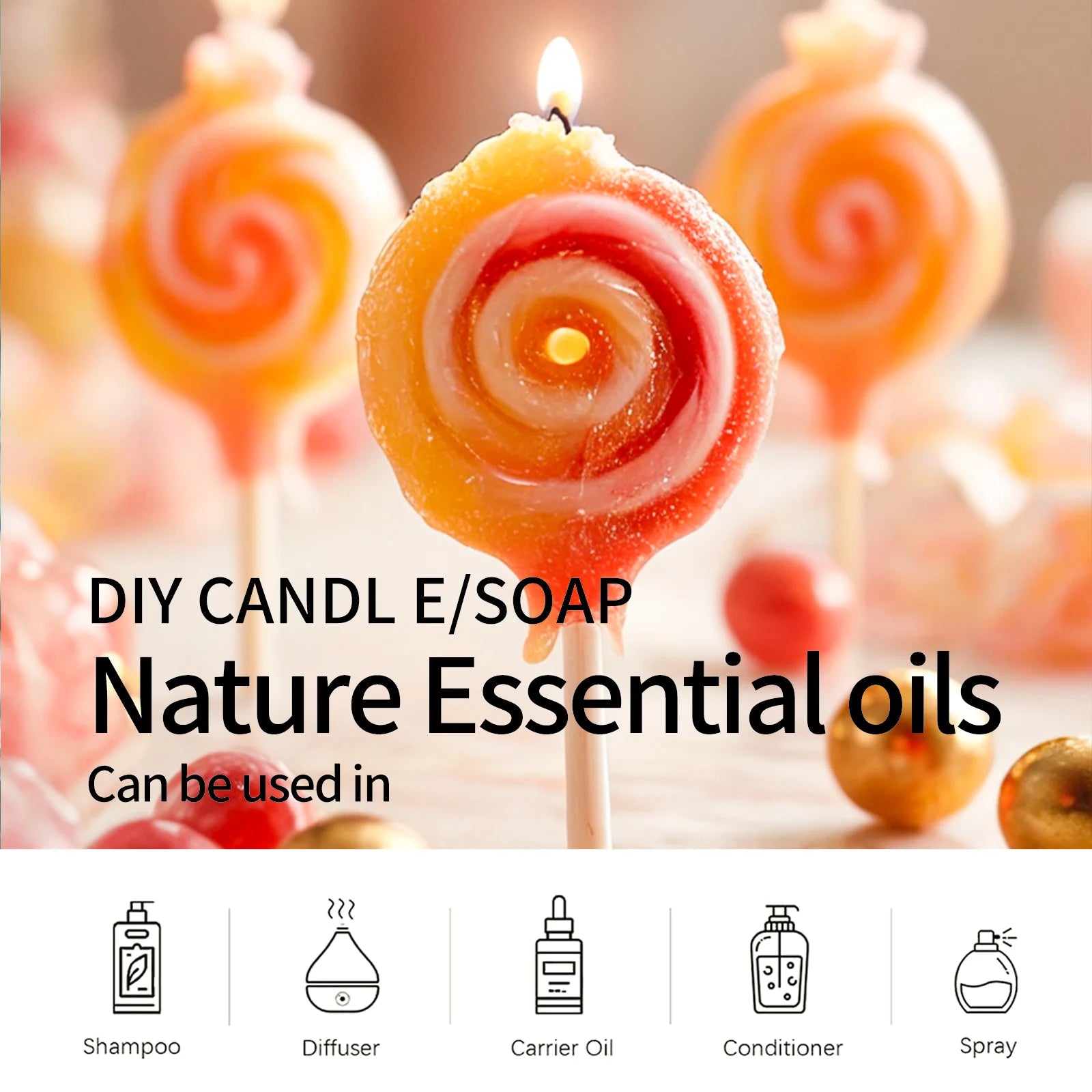 12models Gourmet Essential Oils Vanilla Coconut Coffee Cookies For Diffusers、Candles Making  Car Aromatherapy  Gifts For Women - Badiee Stylez