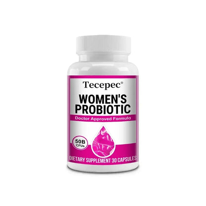 Women's Probiotic 50 Billion CFU, Cranberry Extract, Supports Digestion and Vaginal Health, Urinary Health, 120 Capsules 30 count-1bottle