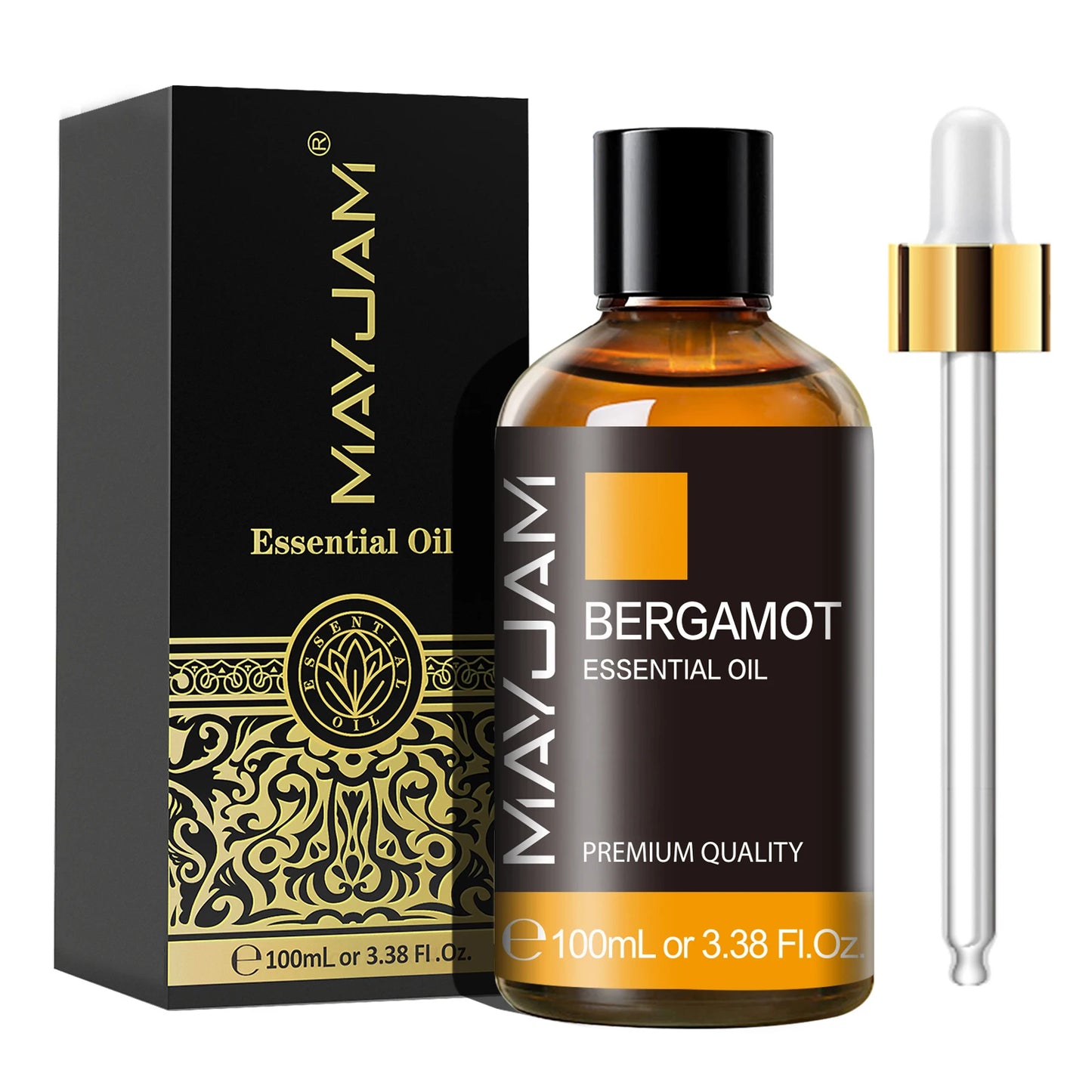 MAYJAM 1PCS 100ML Essential Oil with Dropper Sandalwood Lavender Eucalyptus Vanilla Aroma Oil For Humidifier Scent Candle Burner - Badiee Stylez