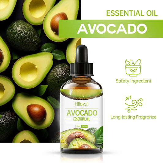 30ml avocado essential oil, skin brightening, moisturizing, hair repairing, aromatherapy, humidifier soap, multifunctional