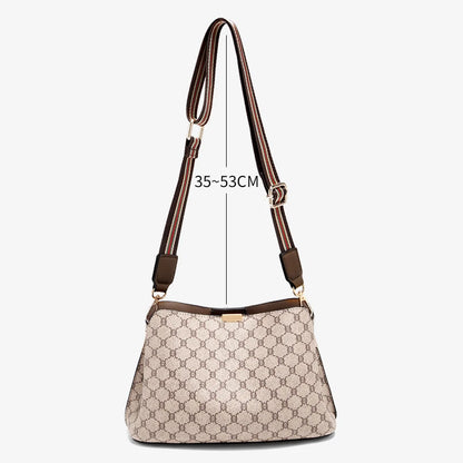 FOXER Monogram Women Shoulder Tote Bag 2025 Fashion Commuter Female Large Crossbody Purse for Mom