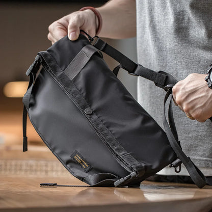 Maden Outdoor Large Capacity Crossbody Bags Men's Multifunctional Hiking Cycling Travel Adjustable Strap Shoulder Messenger Bag