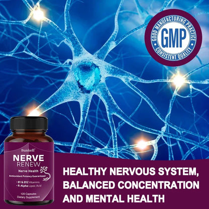 Neurological Support Capsules - Alpha Lipoic Acid Vitamins - Supports Nervous System and Joint Health, Bone Health