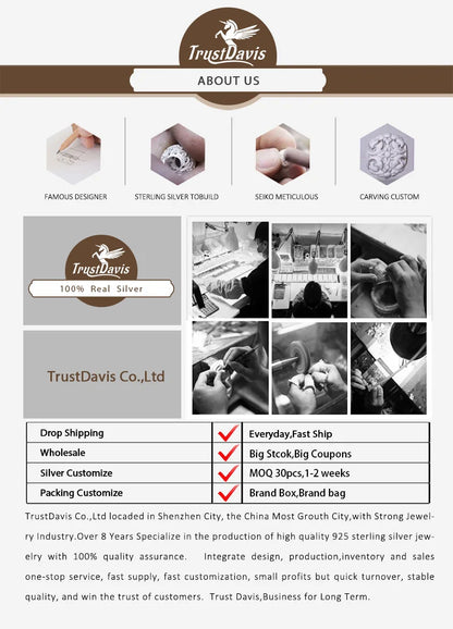 TrustDavis Real 925 Sterling Silver Earrings Cute Pink Heart Charm Shiny CZ Stud Earrings for Women Kids Teen Jewelry DS3731