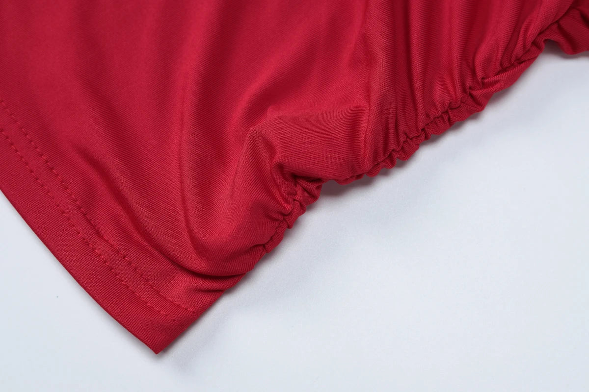 Hugcitar V Neck Solid Ruched Sexy Slim Y2K Crop Tank Top Summer Women Fashion Casual New Clothes Streetwear Beach Vacation