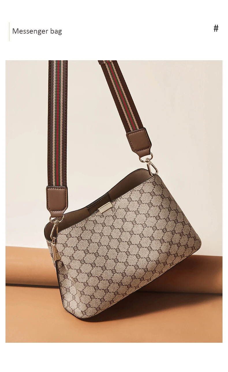 FOXER Monogram Women Shoulder Tote Bag 2025 Fashion Commuter Female Large Crossbody Purse for Mom