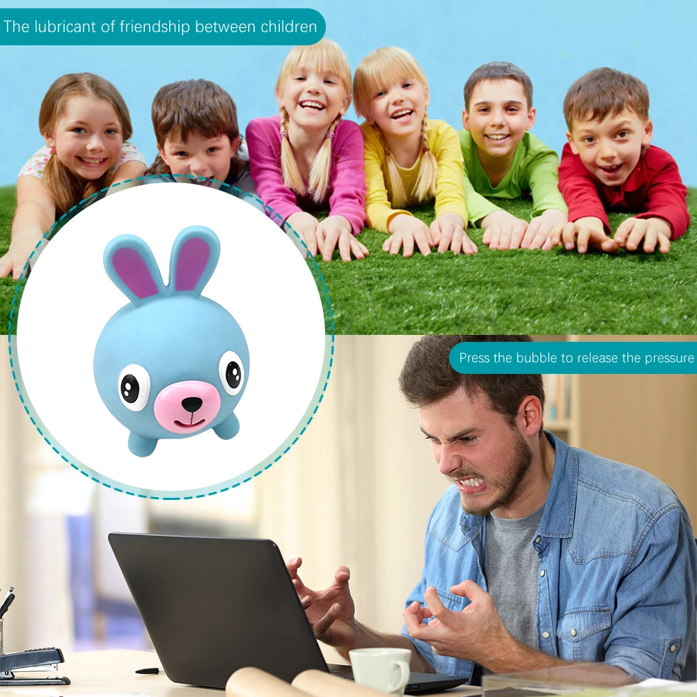 Squeeze Toys Animal Fidget Toy Anxiety Reducer Sensory Play Kids Adult Toy Soft Rabbit Bear Tiger Pig Kawaii Cute Toy