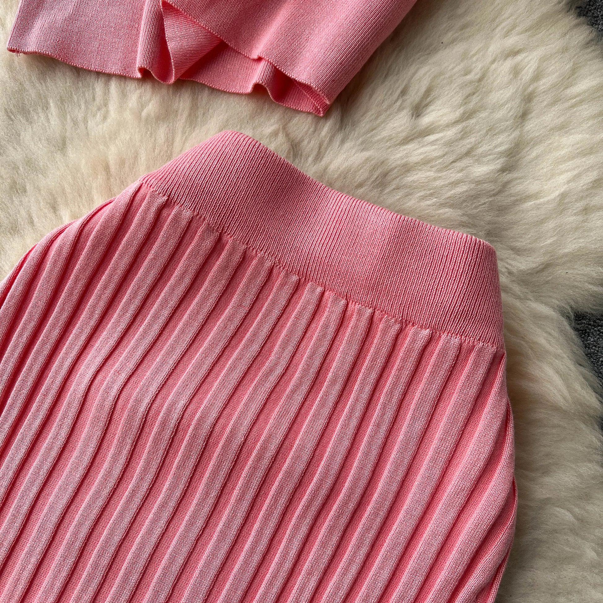 SINGREINY Casual Two Piece Sets Women Summer O Neck Top Elastic Waist Long Skirt Fashion Office Lady Korean Knit Suit