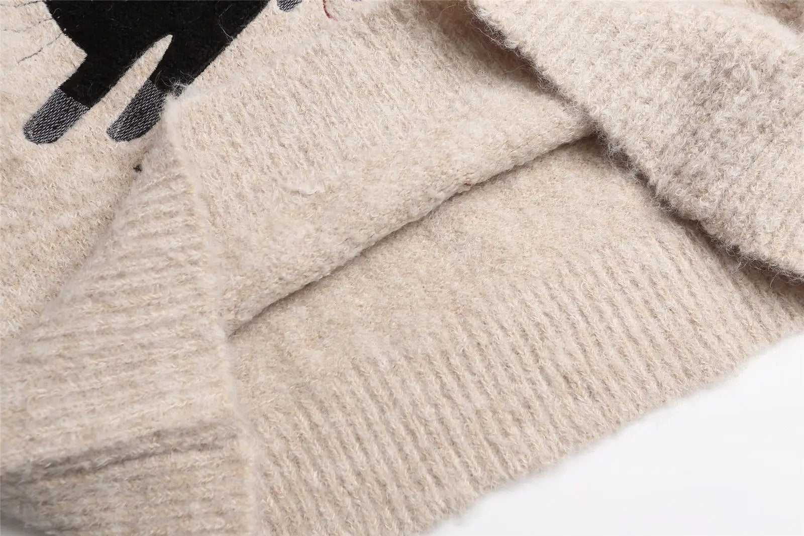 2025 Autumn and winter men's and women's American retro fun cute cat jacquard knitted sweater loose and lazy couple's top Badiee Stylez