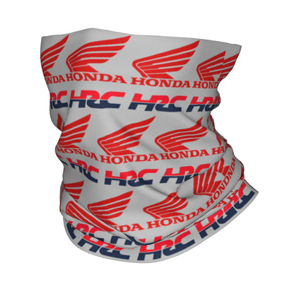 Custom H-Hondaes Motorcycle Rider Winter Headband Neck Warmer Women Men Ski Running Tube Scarf Moto Face Bandana Gaiter 2 Bandana
