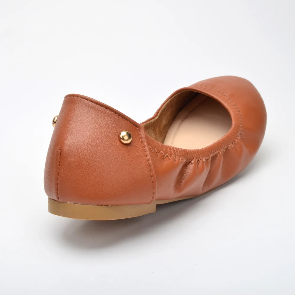 COSYSUSY Party Shoes Foldable Ballet Flats Portable Travel Fold up Shoe Prom Ballerina Flats Roll up for Bridal Wedding Shoes