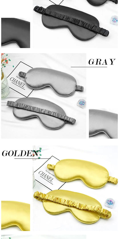 Imitated Silk Eye Patch Shading Sleep Eye Mask Eyepatch Travel Relax Cover Eyeshade Health Sleeping Shield Soft Eye Care Tools Badiee Stylez