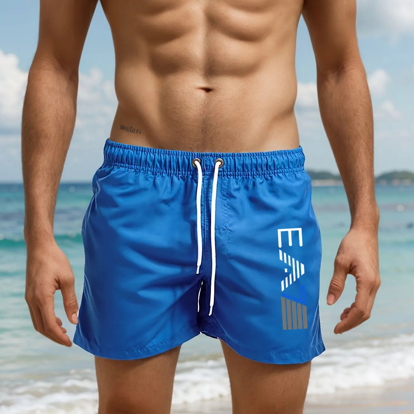 Men's Summer Casual Beach Shorts Lightweight Breathable Surf Swimming and Beach Vacation Beach Shorts Swim Shorts Badiee Stylez
