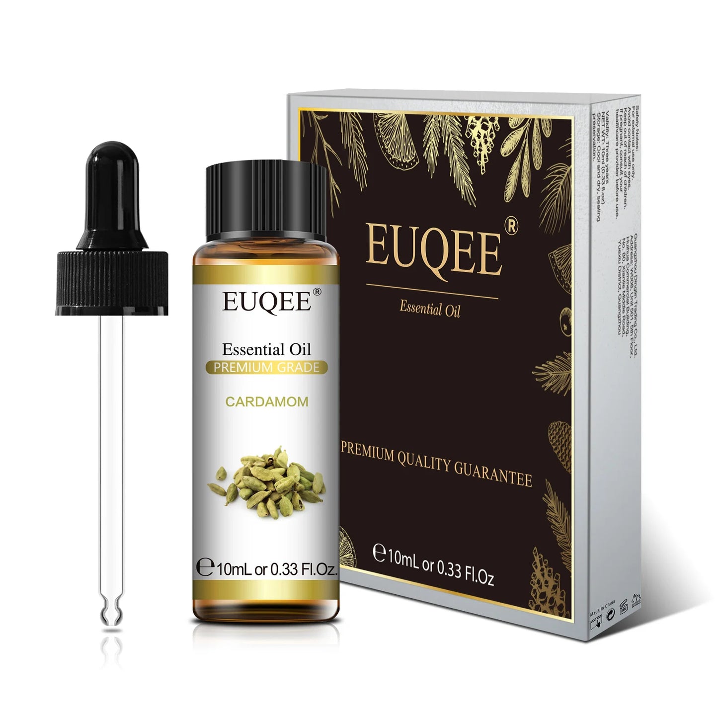 EUQEE 10ml Natural Plant Essential Oil with Dropper For Diffuser Humidifier Lavender Jasmine Eucalyptus Vanilla Essential Oils - Badiee Stylez