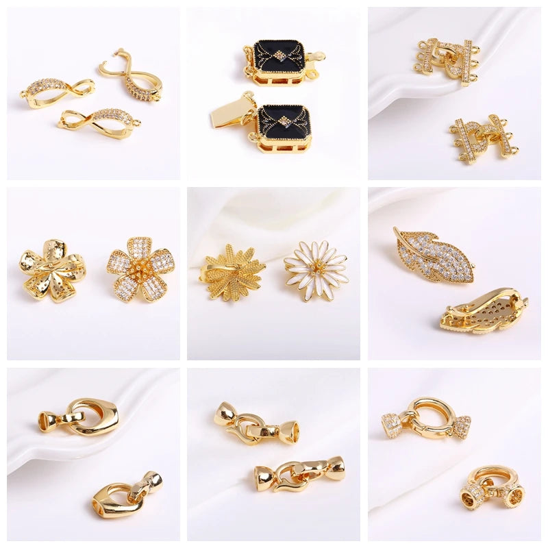 18K Gold Plated Split Rings Connecting Ring Brass Open Jump Rings Accessories For Jewelry DIY Jewelry Material Wholesale