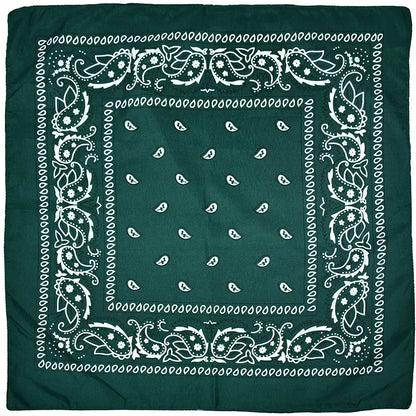 Outdoor Cycling 53cm Cotton Square Scarf Women Men Paisley Print HipHop Bandanas Scarves Headband Handkerchief Hair Mask Badiee Stylez