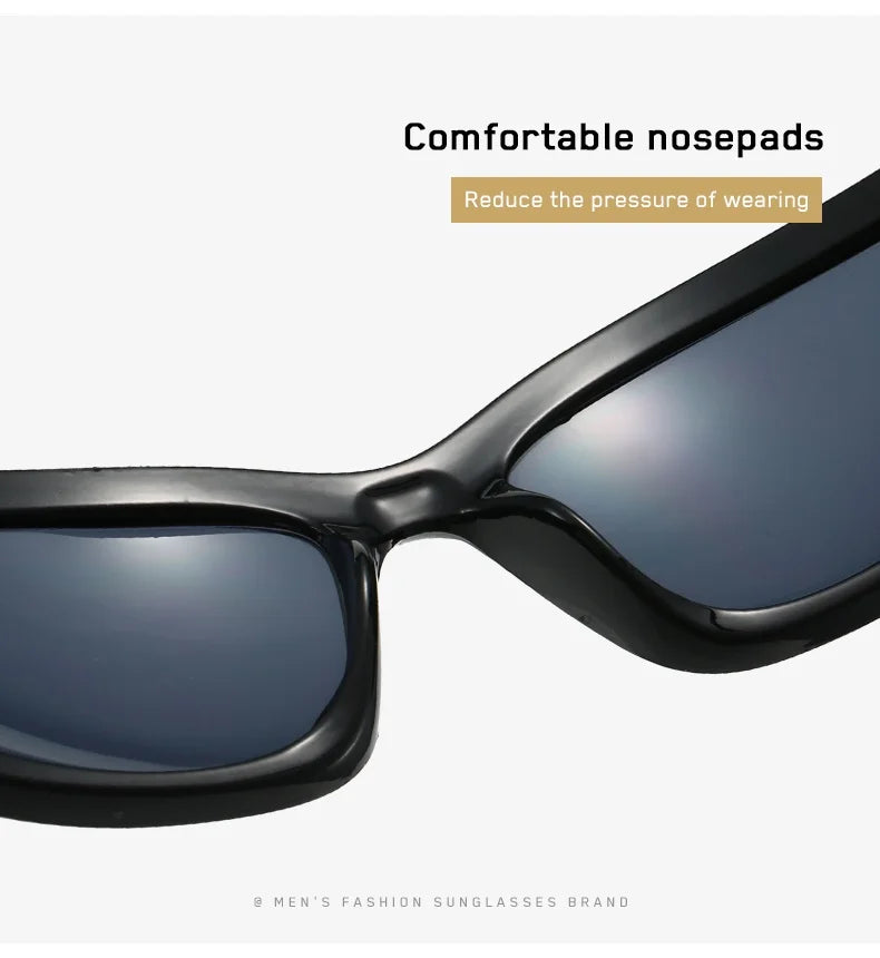 1/2/3pcs Fashionable Men and Women Sunglasses High-end Y2K Square Bicycle Glasses Resistant Sunglasses Outdoor Hiking Glas UV400 Badiee Stylez