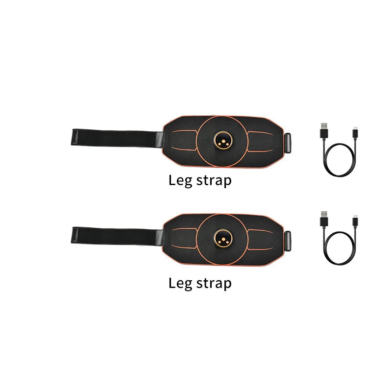 Abs Belt Abdominal Trainer EMS Muscle Stimulation Electric Exerciser Toning Belts For Leg Arm Workout Fitness Home Gym Equiment 2leg