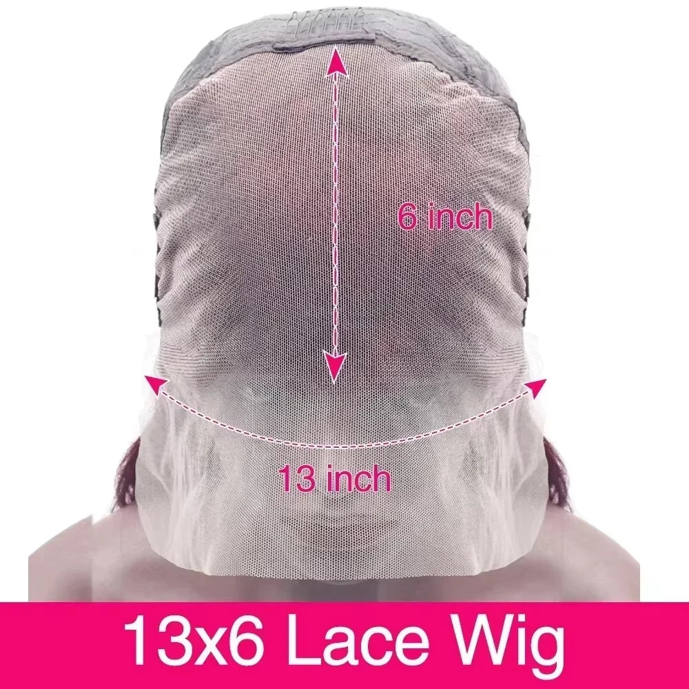 30Inch Burgundy Bone Straight 99J Colored 13x4 Lace Front Wig Human Hair 13x6 HD Transparent Lace Frontal Wigs For Women Badiee Stylez