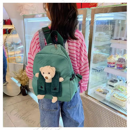 New Kids Cartoon Personalized Name Backpack Cute Baby Backpack Custom Embroidered Name Kindergarten Book Bag Outgoing Snackbags