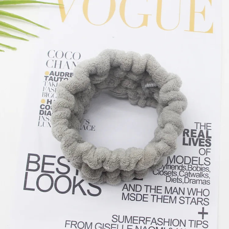 Face Wash Headband Makeup Single Circle Coral Velvet Hair Cover Sports Yoga Hair Accessory For Women D