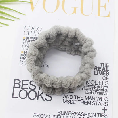 Face Wash Headband Makeup Single Circle Coral Velvet Hair Cover Sports Yoga Hair Accessory For Women D