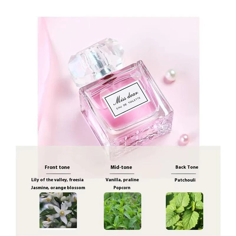 Sweetheart Ladies Perfume Long-lasting Light Fragrance Fresh Brand Romantic Date Charm Confident Rose Fragrance Body Spray 45ml - Badiee Stylez