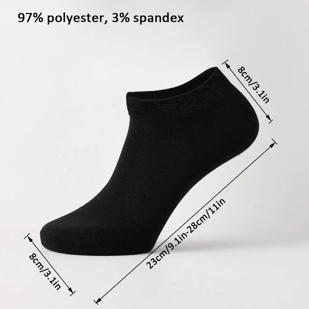 Unisex 40/20/10 Pairs of Solid Color Socks, Soft and Lightweight Ankle Socks, WOMEN'S Casual Boat Socks, Low Cut Ankle Socks Badiee Stylez