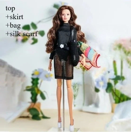 LX1006 Beautiful dress clothes gifts for your 1/6 babi Xianxian xinyi fr fr2 mizi Mengfan dolls KD36 clothes only 8 No doll included