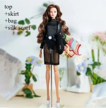 LX1006 Beautiful dress clothes gifts for your 1/6 babi Xianxian xinyi fr fr2 mizi Mengfan dolls KD36 clothes only 8 No doll included