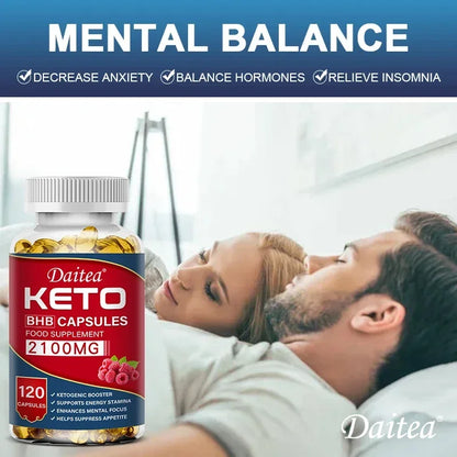 Daitea Fat Burning Weight Loss Keto Softgels - Helps with better body calorie breakdown, weight management and health