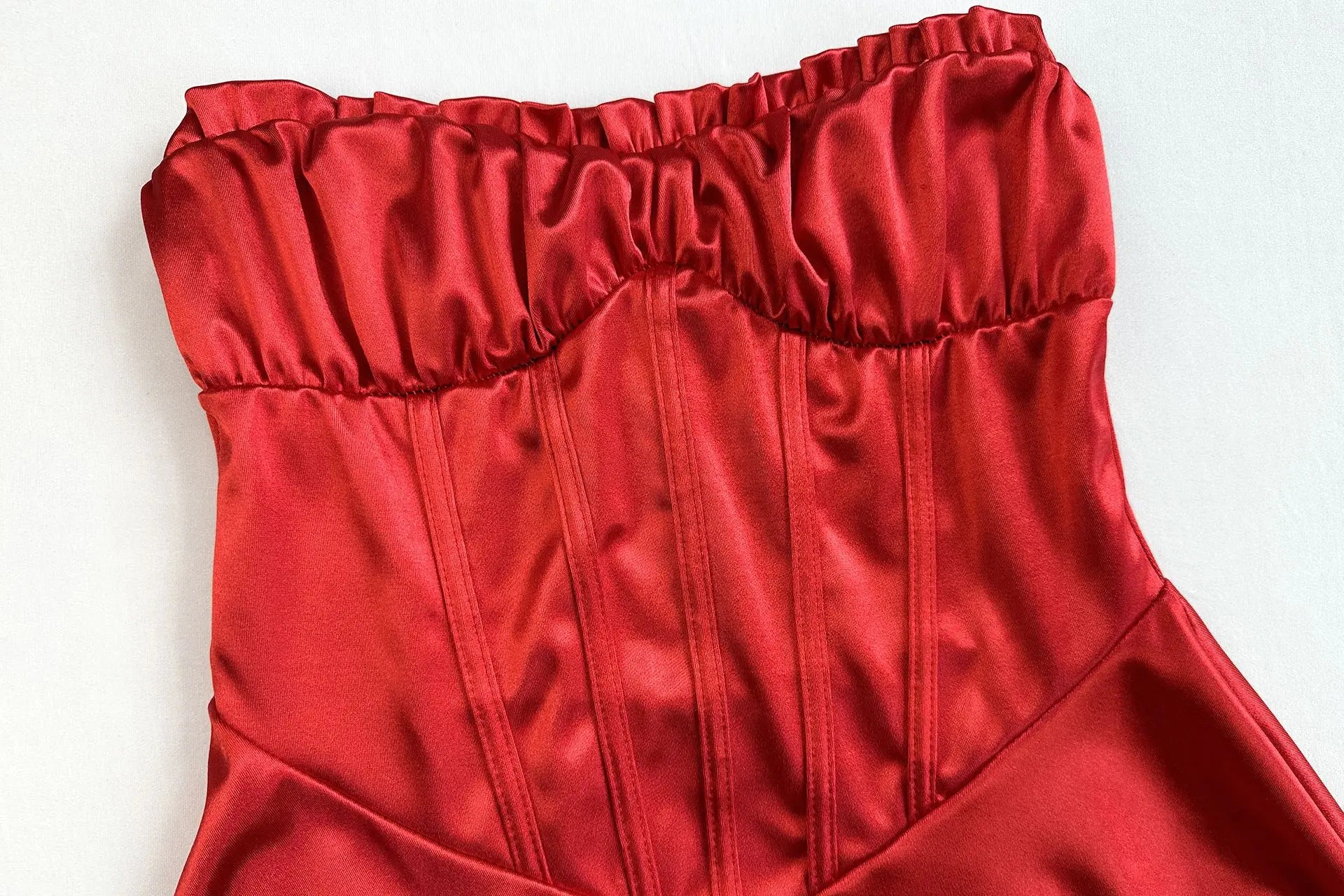 Sexy Mini Dress for Women European and American Style Fishbone Tank Top Cross-Border New Arrival Summer Fashion Female Clothing