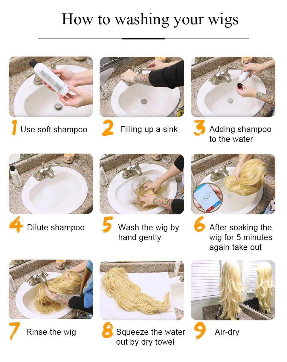 Copper Ginger Brown Long Straight Wig Synthetic Women's Wigs Middle Part Cosplay Daily Use Natural Hair Heat Resistant Fibre