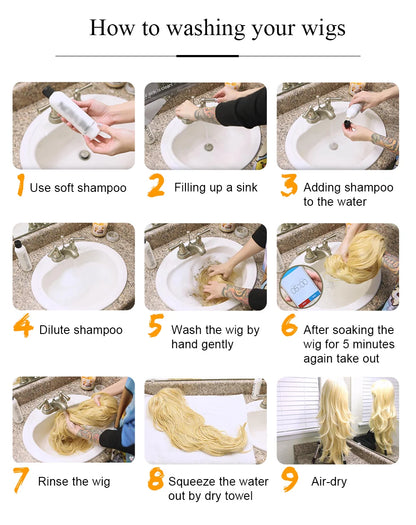 Copper Ginger Brown Long Straight Wig Synthetic Women's Wigs Middle Part Cosplay Daily Use Natural Hair Heat Resistant Fibre