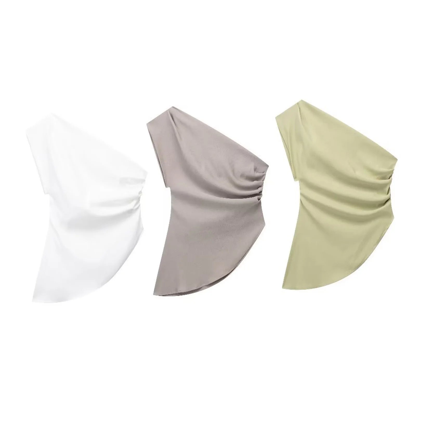 Asymmetric T-shirt New Women's Fashion Trend Spicy Girl Celebrity Temperament Off Shoulder Top