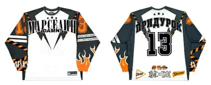 Hip-hop American Casual Y2k Harajuku Pullover Fun Letter Printing Niche Personalized Design Long-sleeved T-shirt Top Streetwear 4