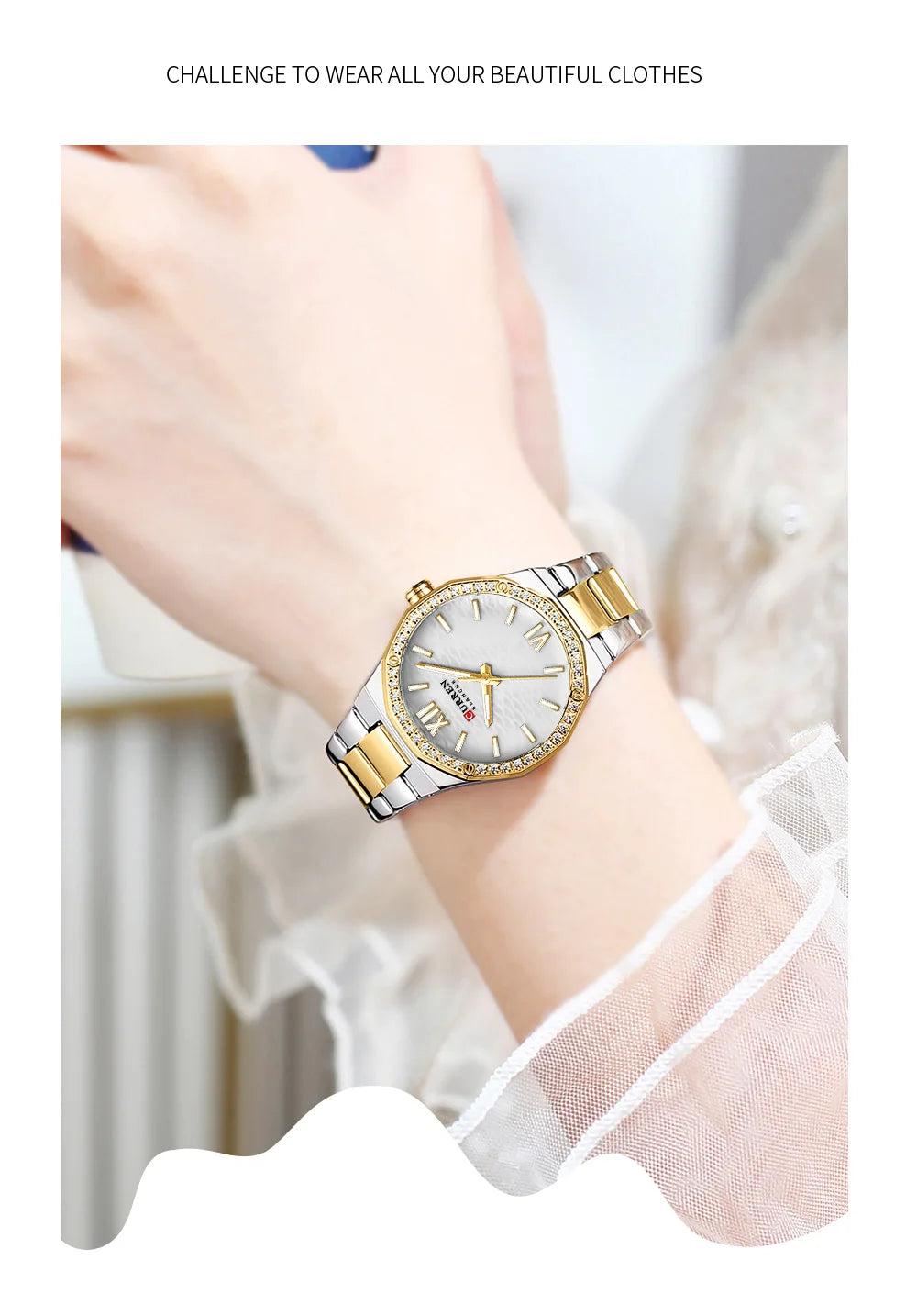 CURREN 2025 Casual Ladies Quartz Wrist Watch Luminous Bracelet Women Watch Clock Luxury Brand Design Women Montre Femme Reloj