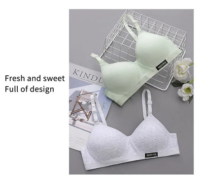 Sport Underwear for Teens Seamless Girl No Underwire Training Bra Soft Skin-Friendly School Girl Small Size Bra Clothing Badiee Stylez