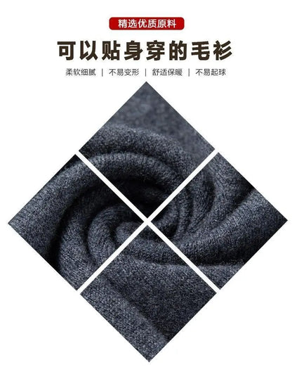 Men's Knitted Warm V-neck Pullovers Ribbed Solid Slim Fit Classic Black Gray Sweater for Man Autumn Spring Top Jumpers Clothes Badiee Stylez